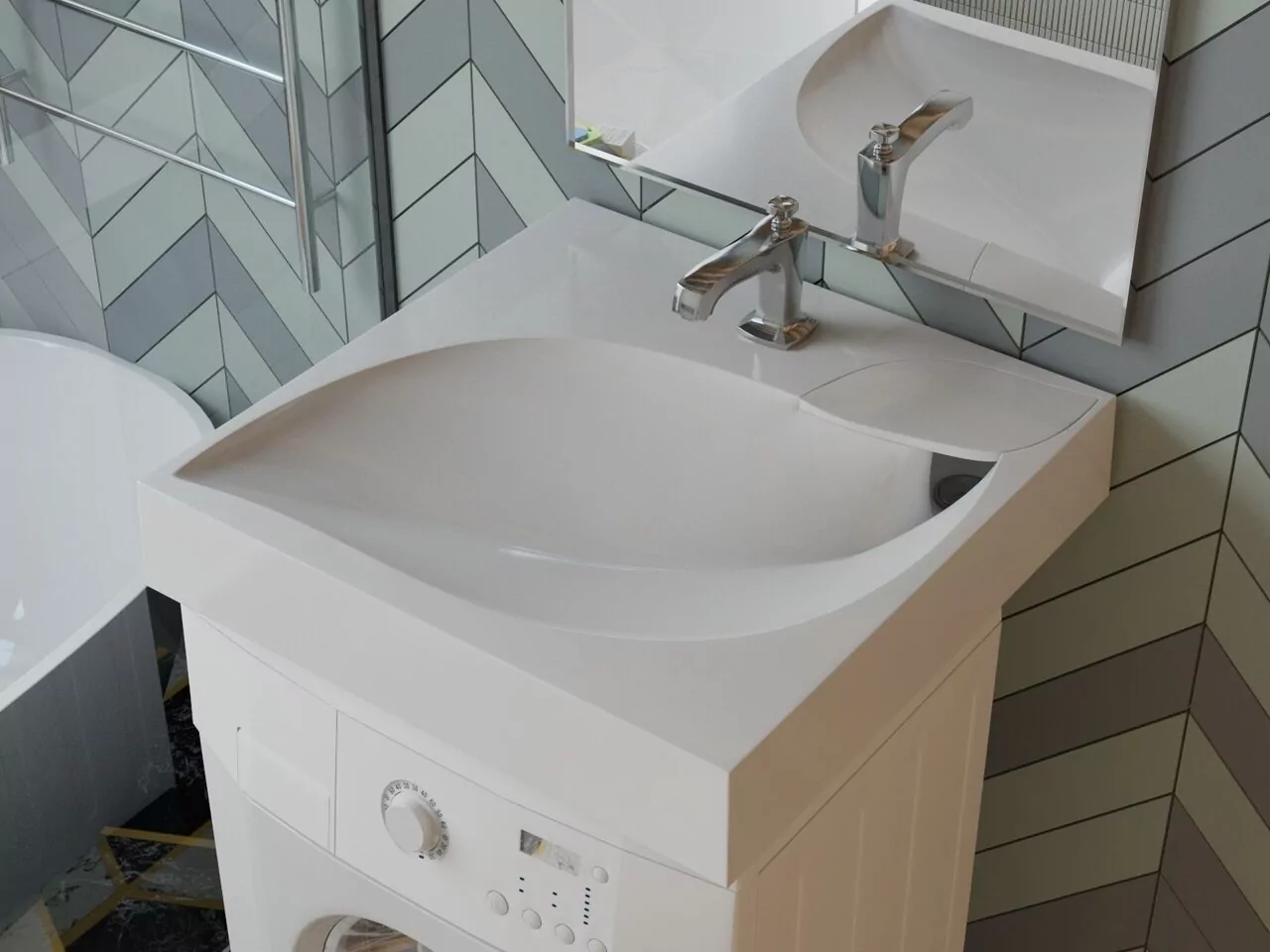 Раковина Madera List 60х60 белая от магазина Vanna-Vanna.ru!