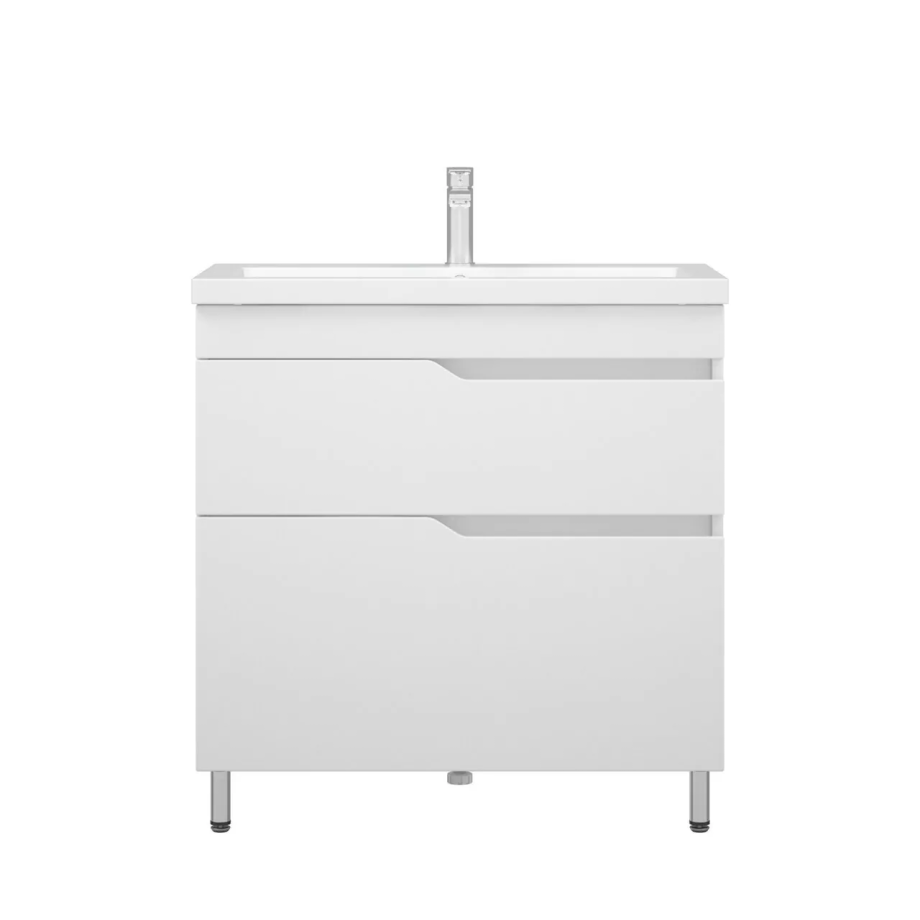 Тумба напольная Corozo Теона 80 Z2 с раковиной Сомо 80, белый