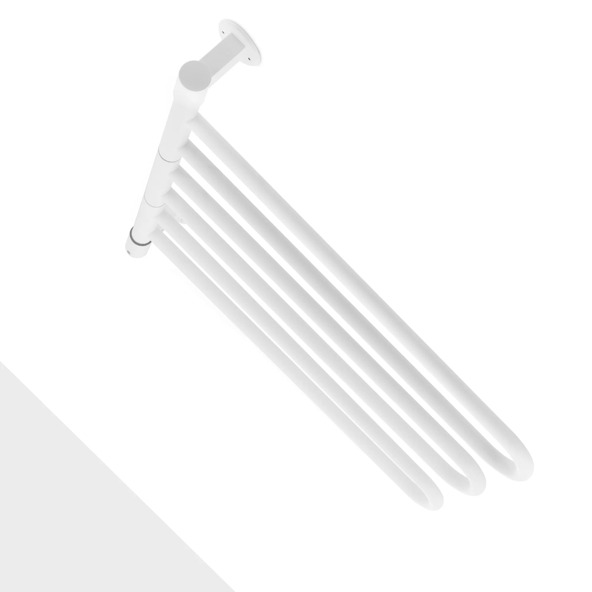 Полотенцесушитель электрический Energy U - G3 поворотный белый матовый, скрытое/наружное подключение