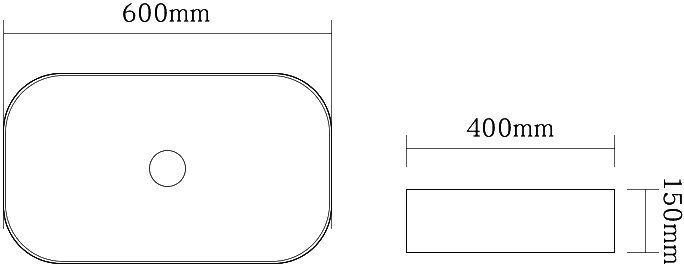Раковина SantiLine SL-1017MB накладная, черный матовый