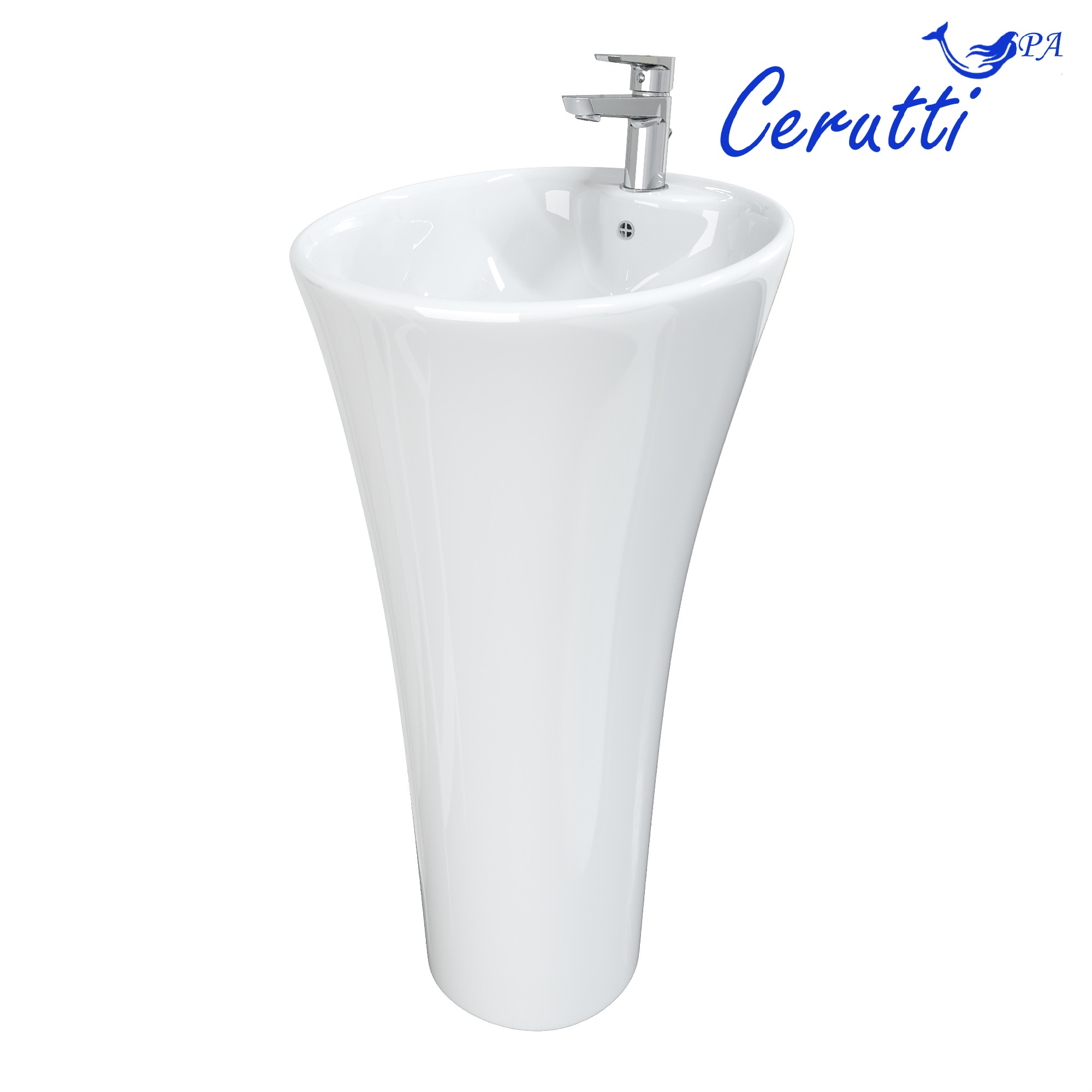 Раковина Ceruttispa ADELINA напольная 455x455x870 от магазина Vanna-Vanna.ru!