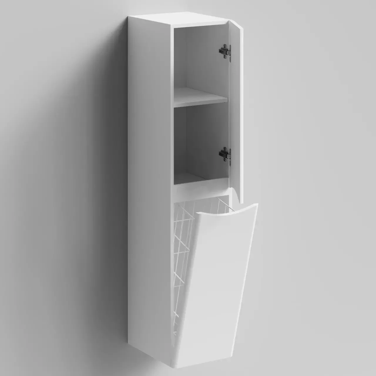 Пенал Vod-ok Адель 30 L/R, 2 двери, подвесной, с корзиной, белый + 13 цветов от магазина Vanna-Vanna.ru!