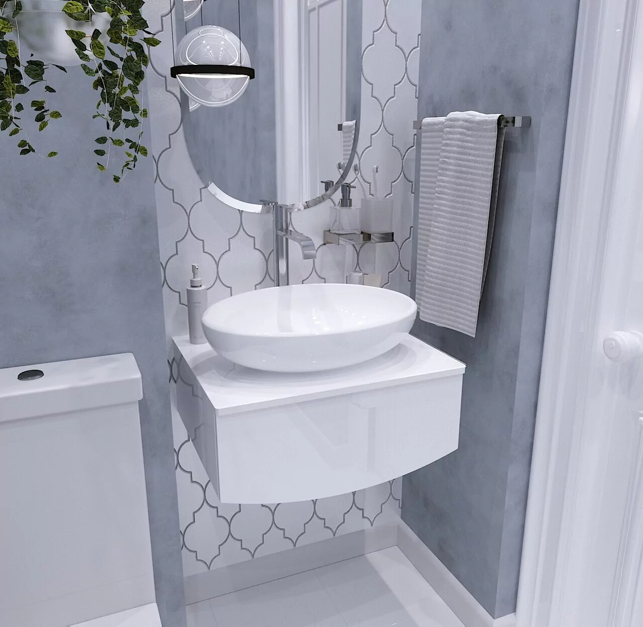 Тумба подвесная 1Marka Nega 80П с накладной раковиной Ringo Cut 53, 1 ящик, белый