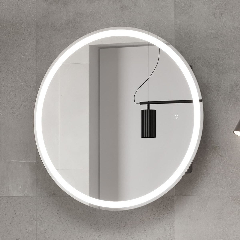 Зеркальный шкаф EQUIL Smile LED D70 графит софт