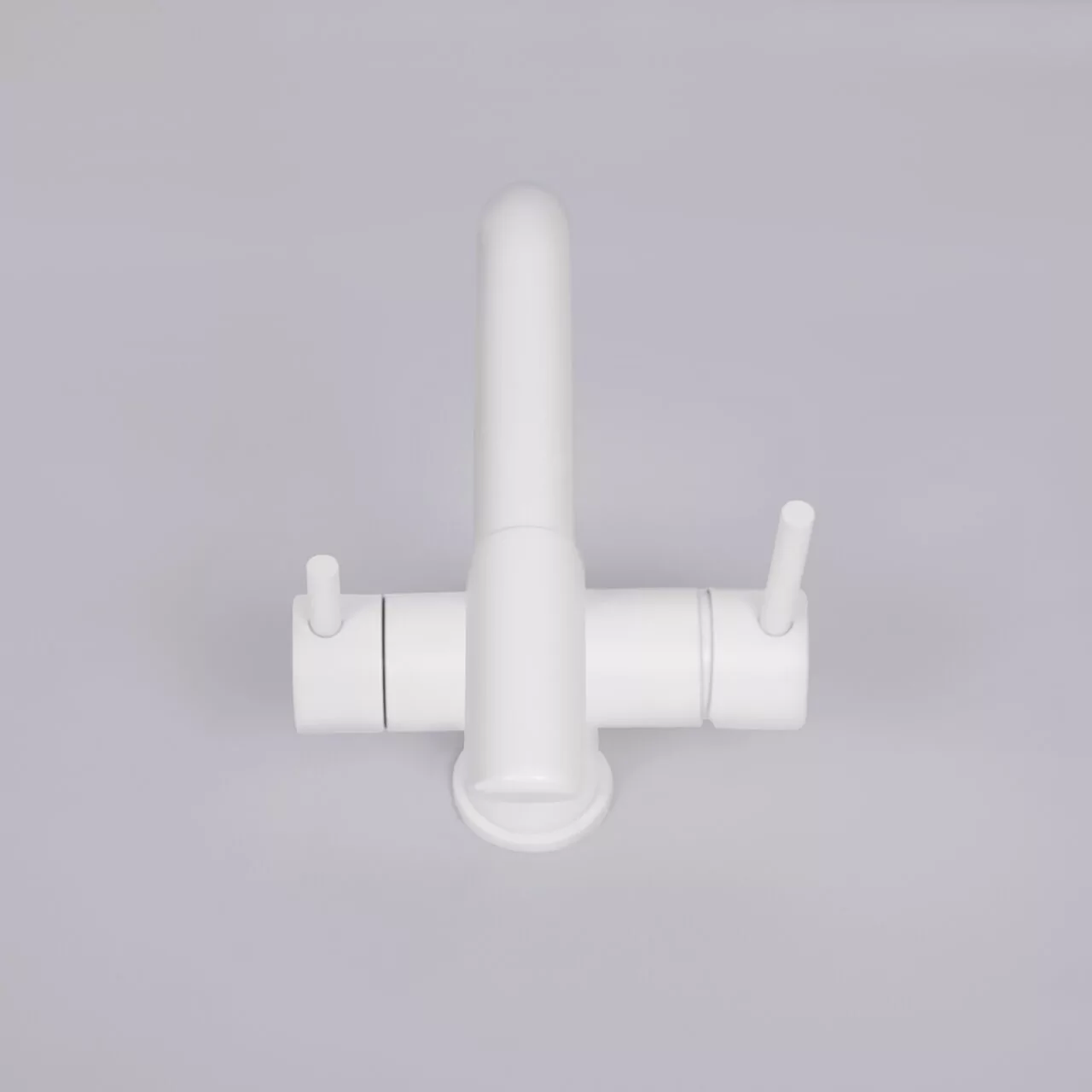 Смеситель для кухни WasserKraft A8357 белый Soft-touch