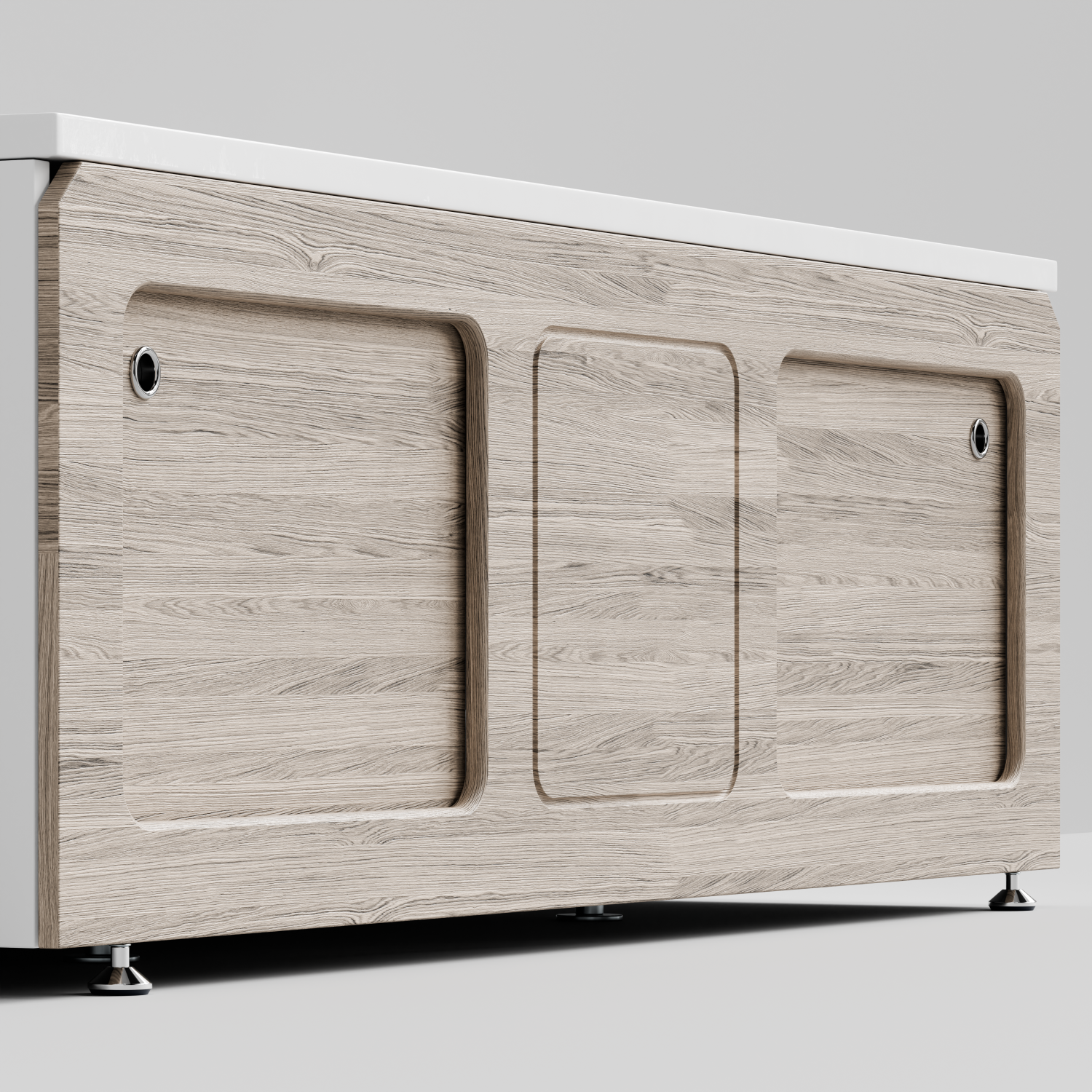 Экран под ванну Vod-ok Хит 170 раздвижной Дубослив ореховый светлый