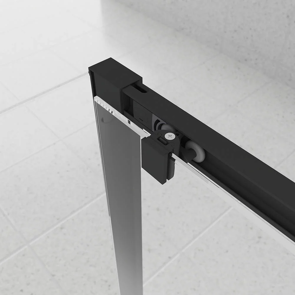 Душевой угол Veconi Evo 100SP B 1600х700x1950, черный матовый, тонированное стекло