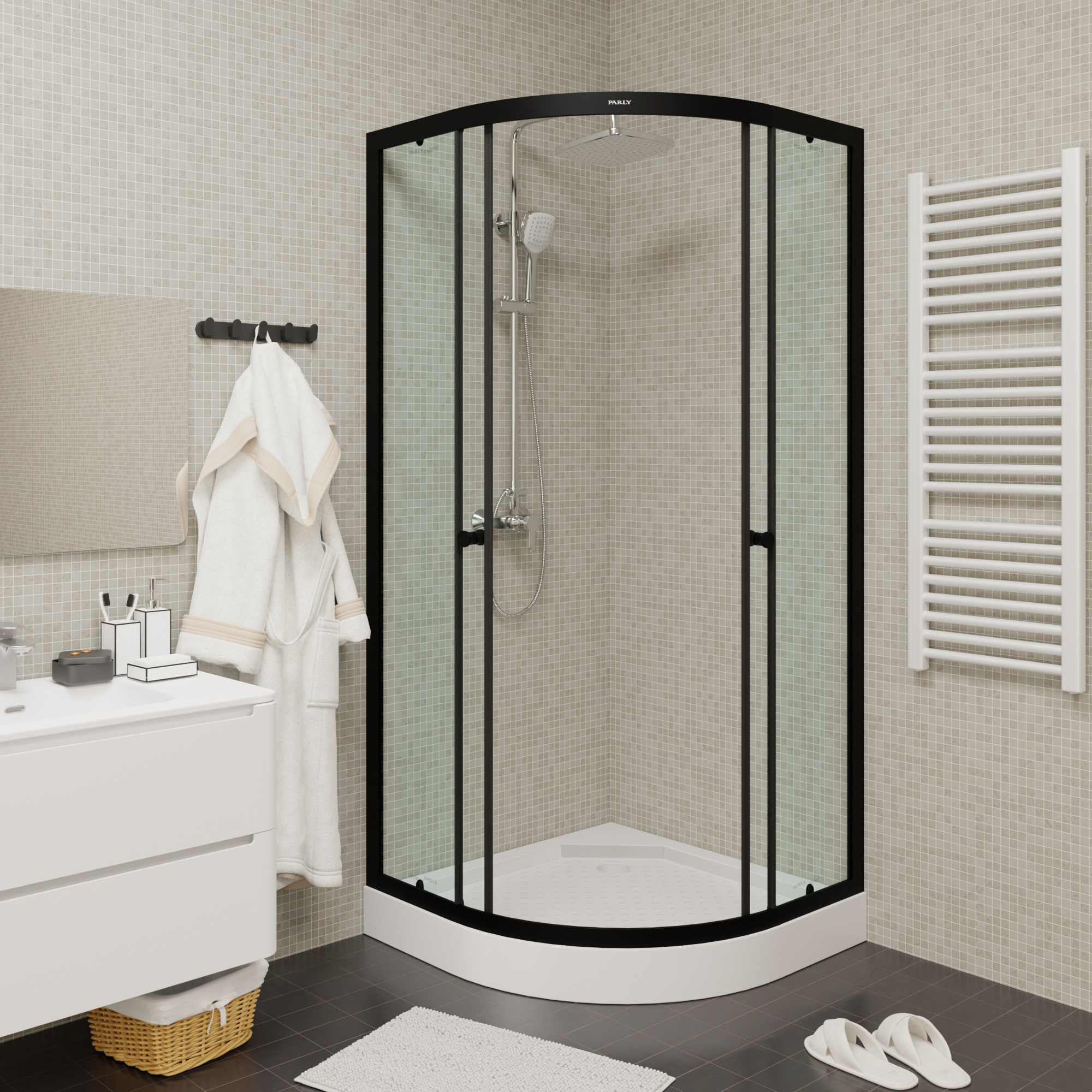 Душевой уголок Parly ZE911B с поддоном