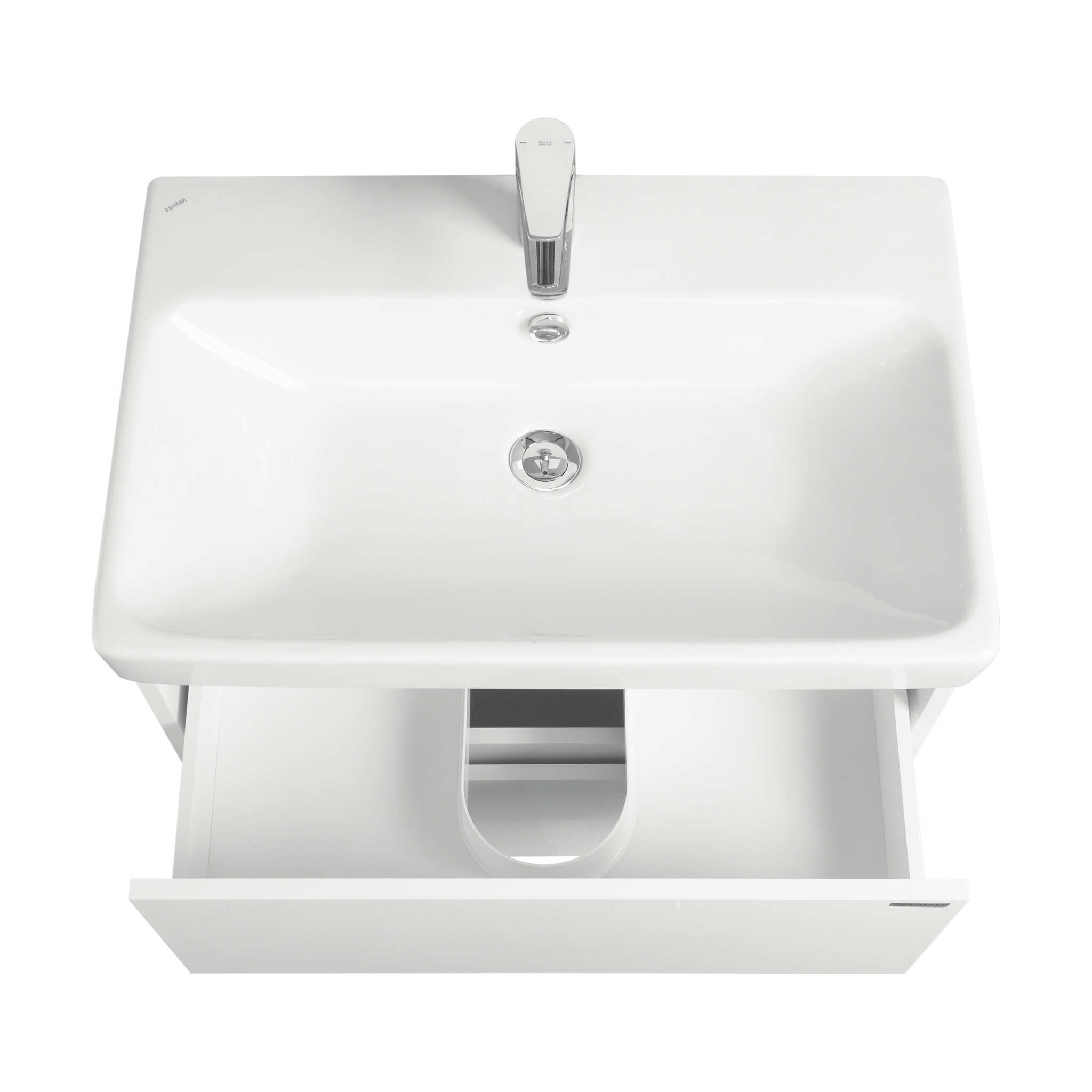 Тумба Aquaton Сканди 70 с раковиной Адриана 70, 2 ящика, подвесная, белый