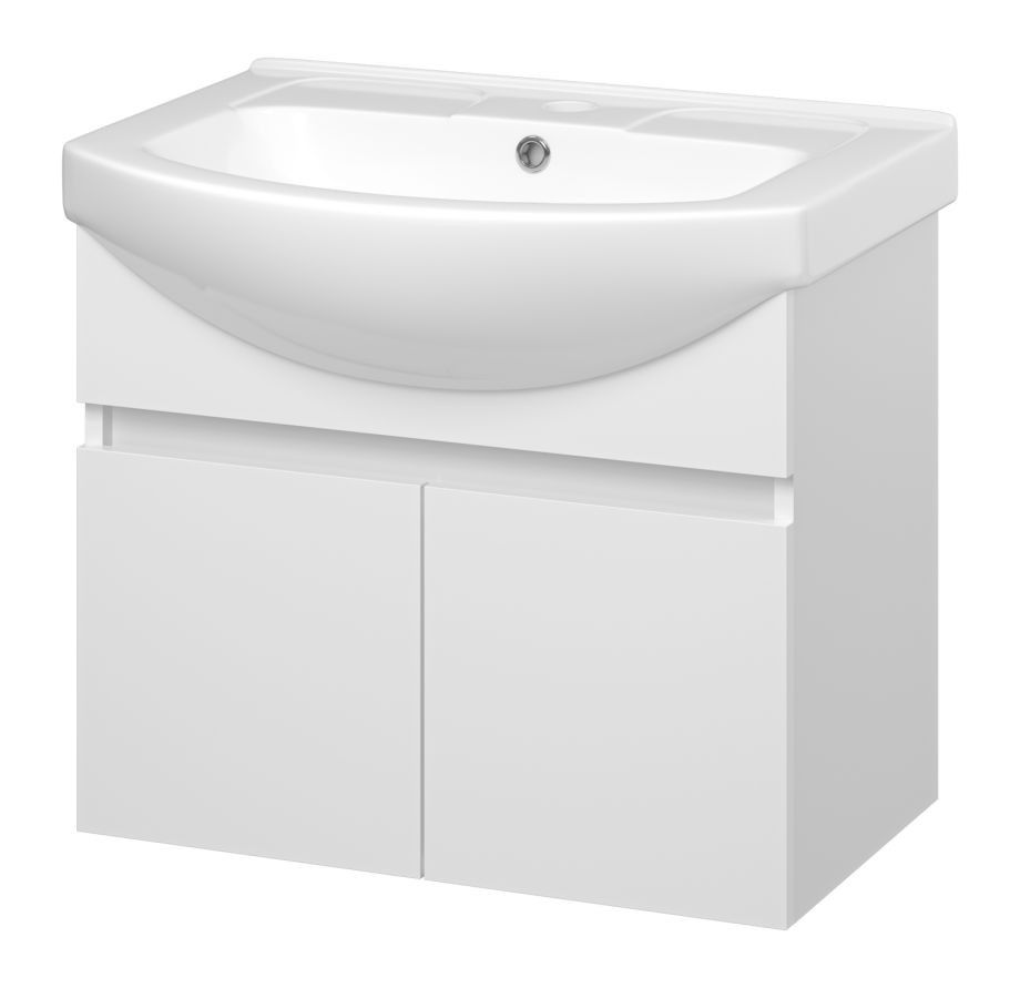 Тумба с раковиной Misty Монро 65 подвесная, белый