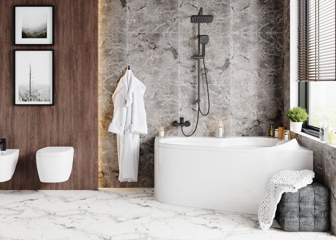 Ванна акриловая Vagnerplast Selena 147 правая