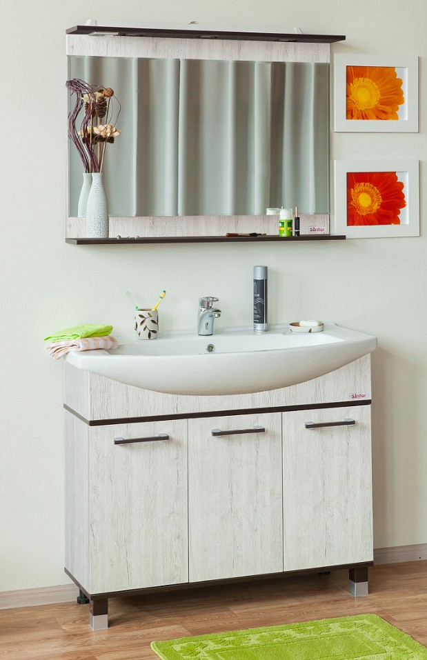 Зеркало Sanflor Толедо 105 венге, орегон