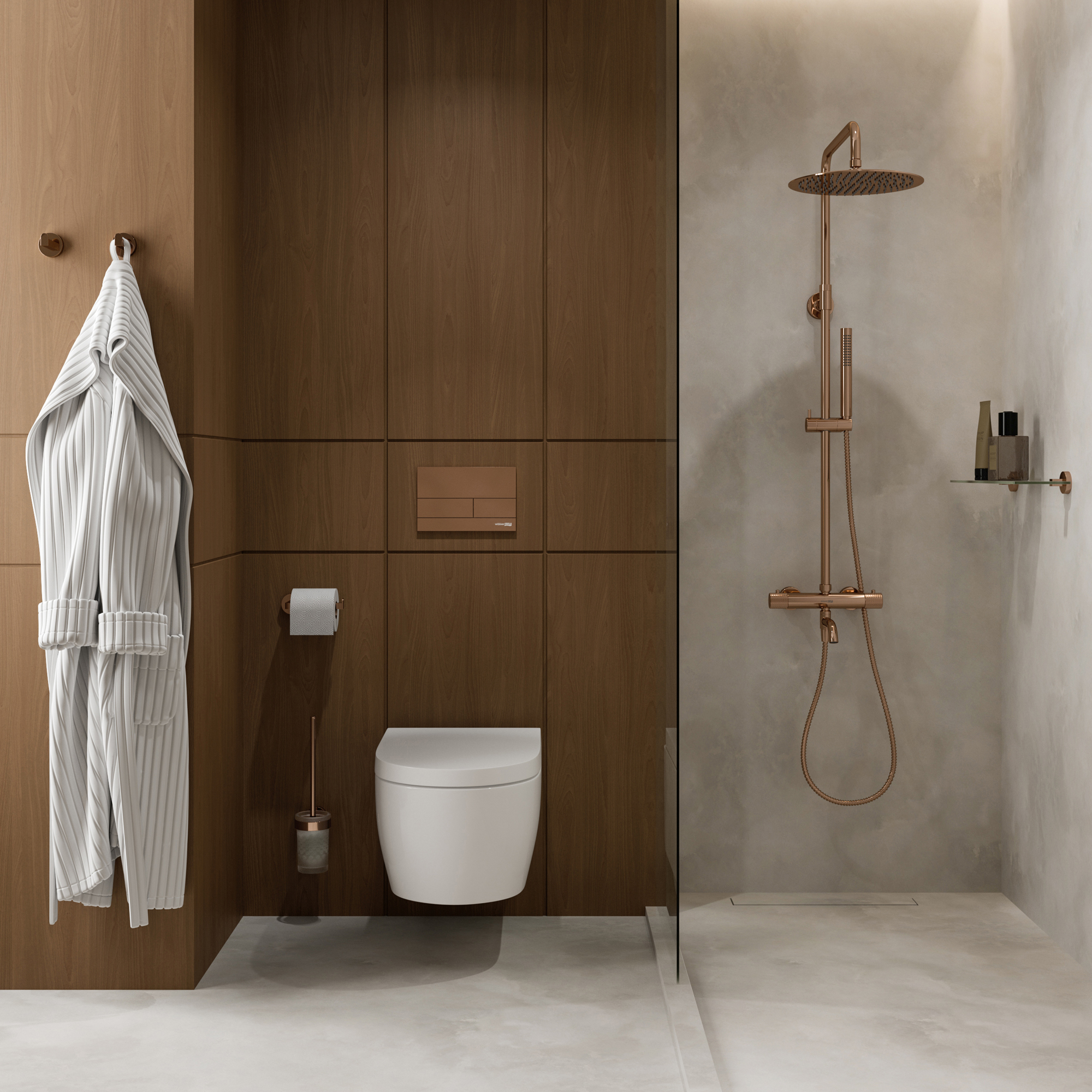 Инсталляция WasserKraft Vils 56TLT.010.ME.RG04 для подвесного унитаза, с кнопкой