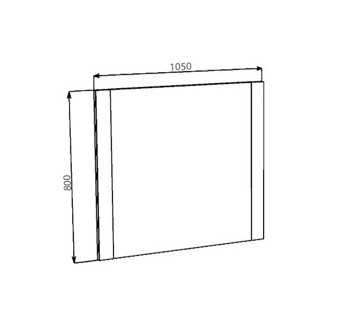 Зеркало Bellezza Сесилия 105 капучино