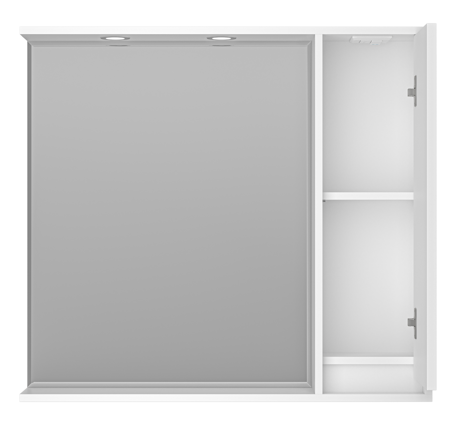 Зеркало с шкафчиком Brevita Balaton 90 R, белый