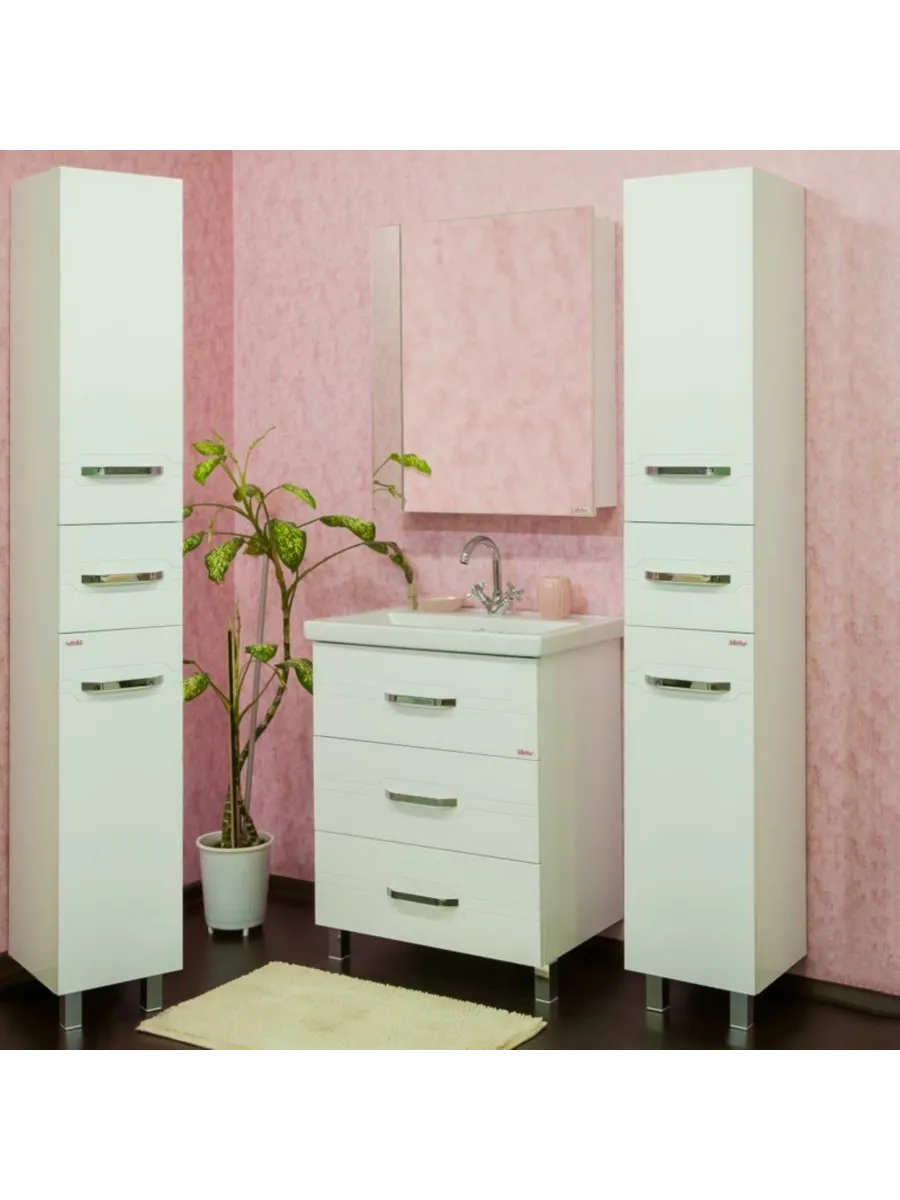 Пенал Sanflor Анкона 35 R напольный, белый