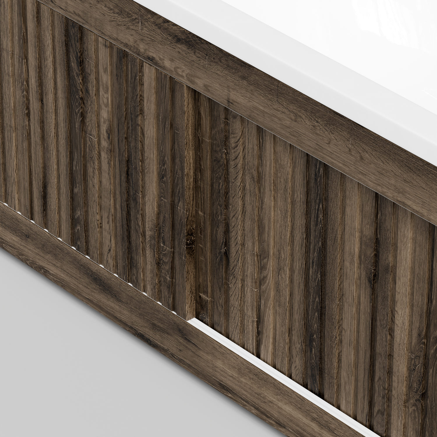 Экран под ванну Vod-ok Тач 170 раздвижной Дуб крымский коричневый