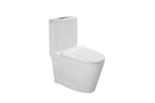 Унитаз SantiLine SL-5012 напольный, безободковый, моноблок, белый от магазина Vanna-Vanna.ru!