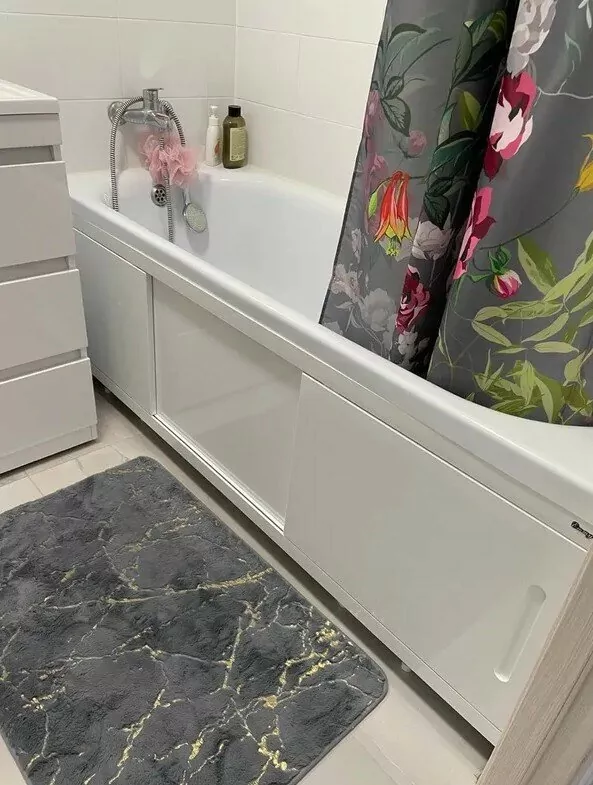 Экран под ванну Emmy Соната 170 раздвижной белый