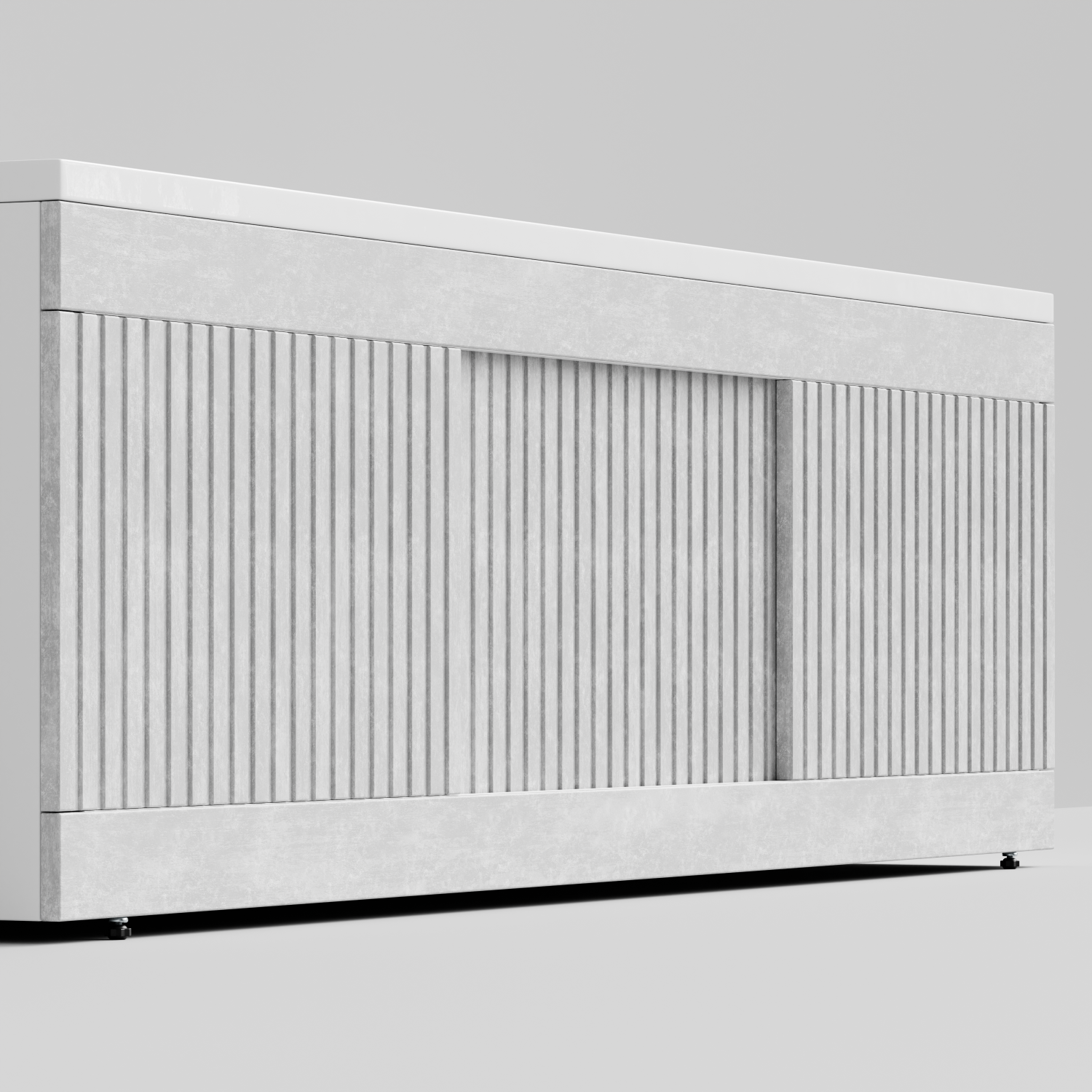 Экран под ванну Vod-ok Тач 180 раздвижной Белый камен