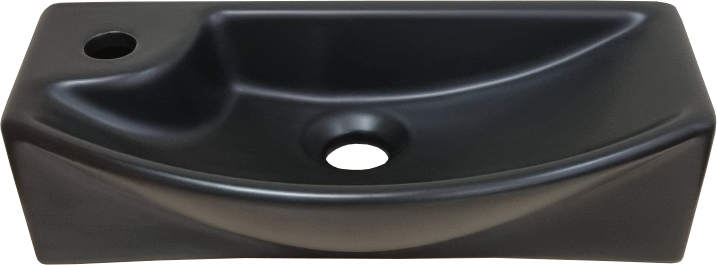 Раковина SantiLine SL-2013RMB накладная, черный матовый