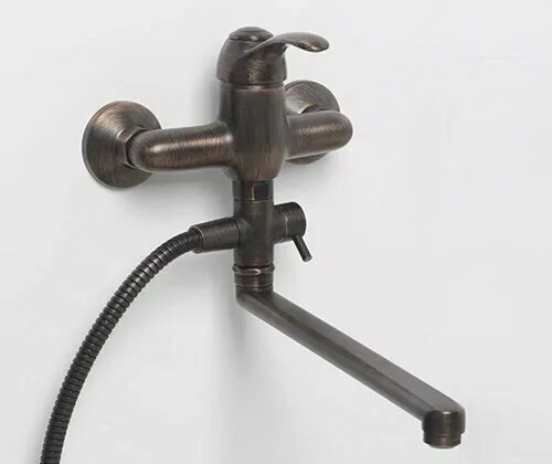 Смеситель для ванны WasserKraft Isar 1302L темная бронза