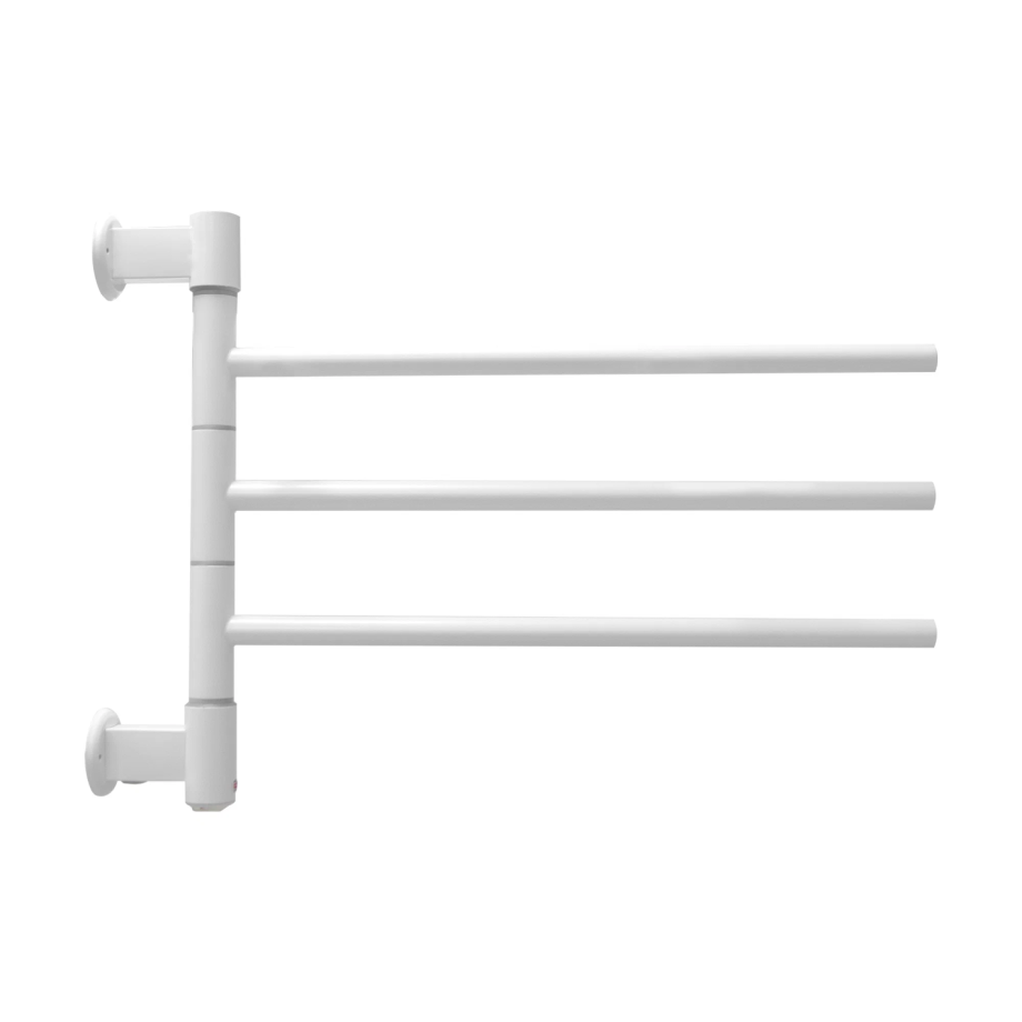 Полотенцесушитель электрический Energy I - G3 белый матовый, поворотные секции, скрытое/наружное подключение