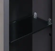 Зеркало-шкаф Aquaton Ар-Деко 85 серый кобальт