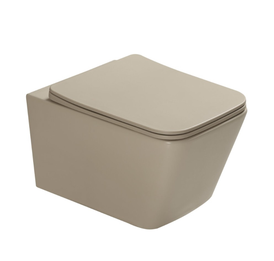 Унитаз SantiLine SL-5007BG подвесной, бежевый матовый