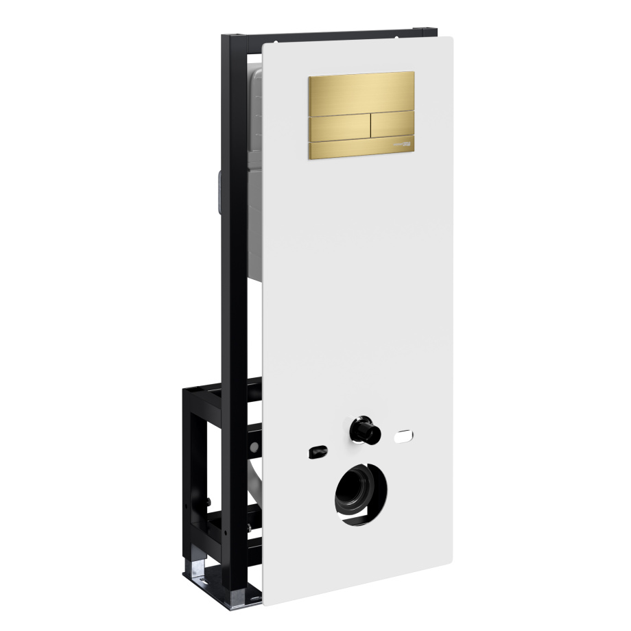 Инсталляция WasserKraft Glan 66TLT.010.ME.WH.MG04 для подвесного унитаза, с кнопкой