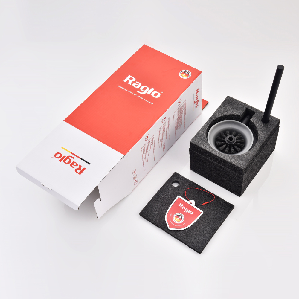 Ершик настенный Raglo R300.10.06, черный матовый от магазина Vanna-Vanna.ru!