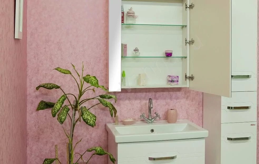 Мебель для ванной Sanflor Анкона 70 комплект, напольный, белый