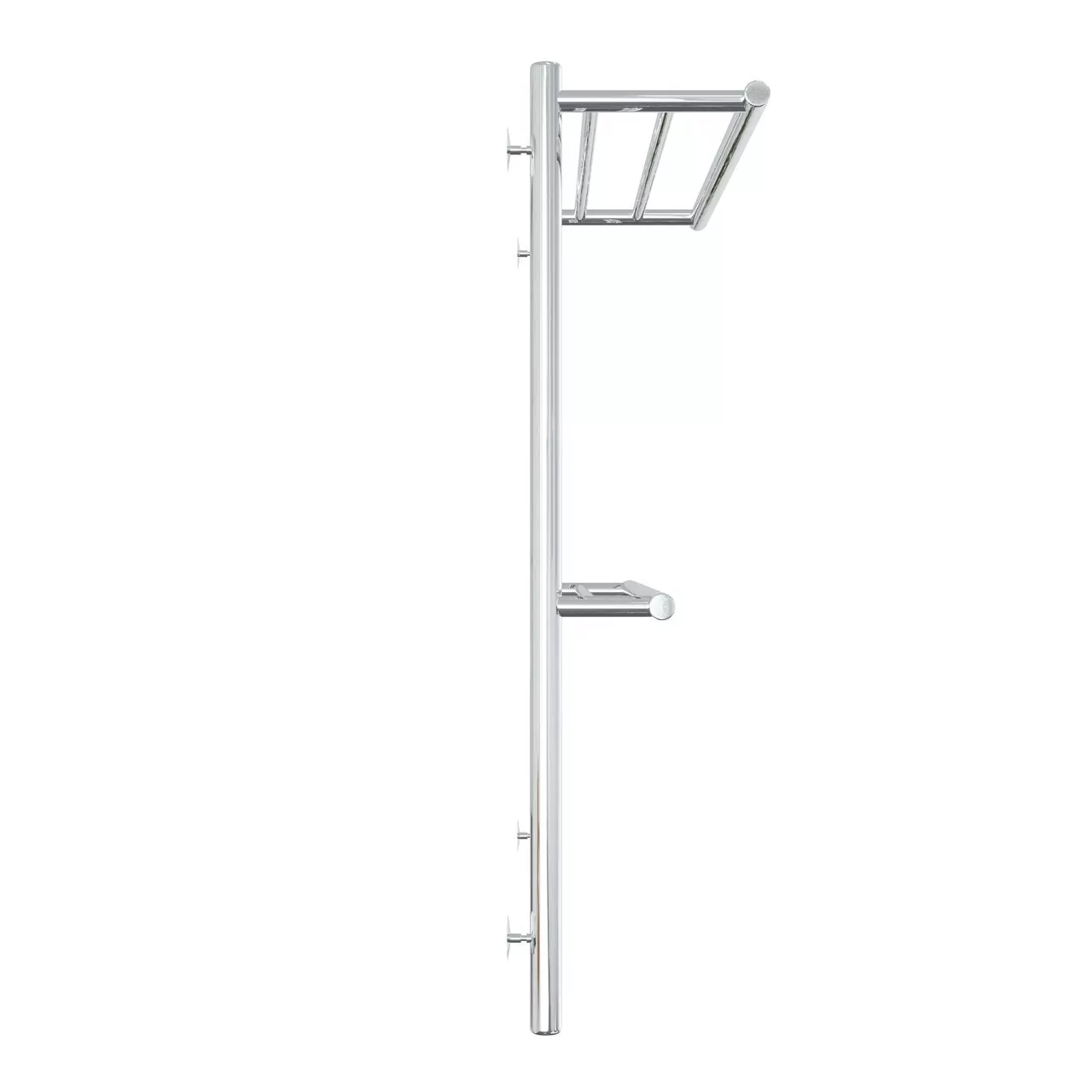 Полотенцесушитель водяной Laris Лавина П9 500х800 с полкой, хром