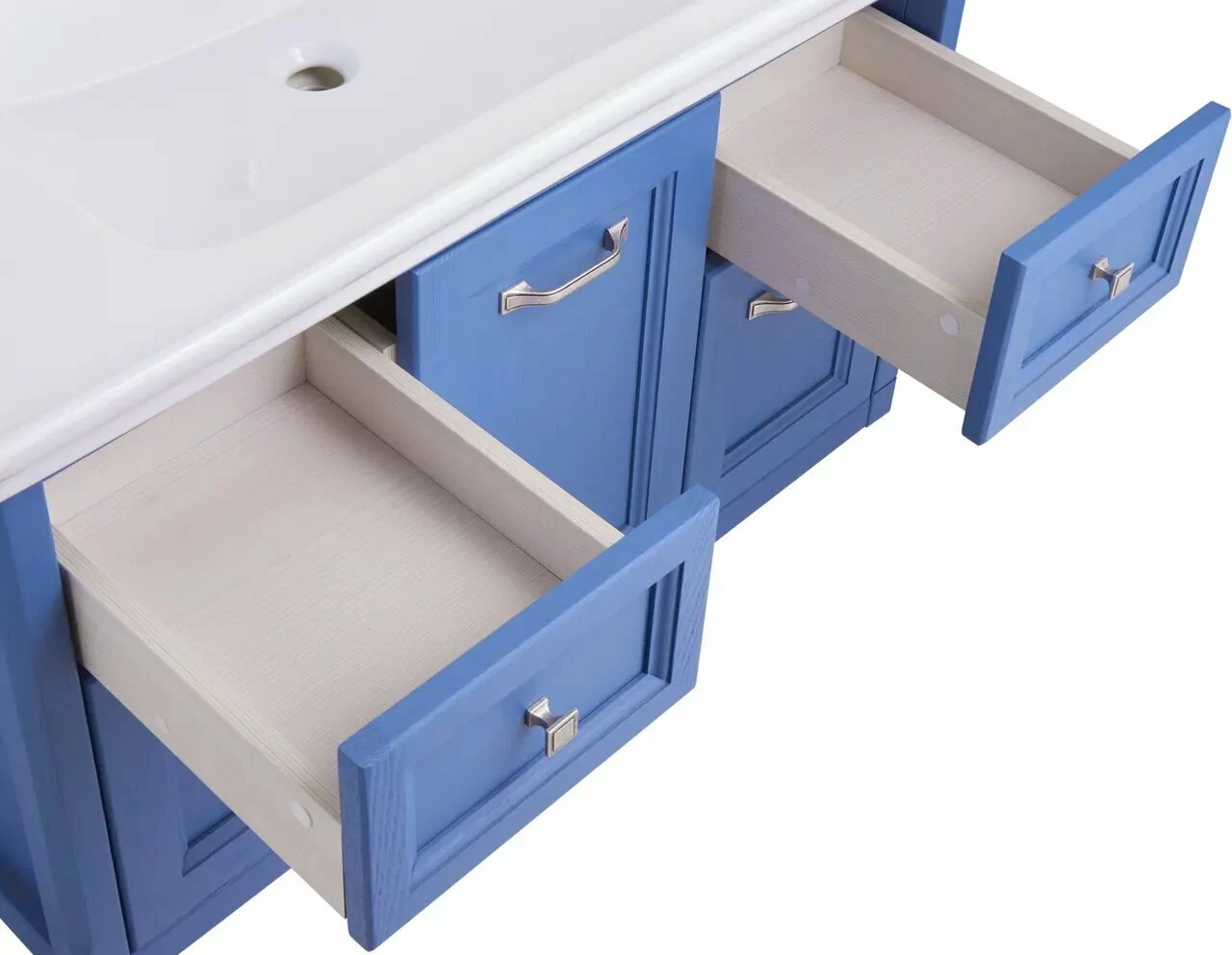 Тумба с раковиной ASB Woodline Толедо 105 подвесная, синий от магазина Vanna-Vanna.ru!