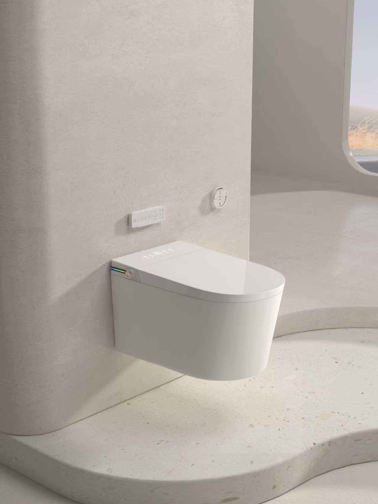 Унитаз SantiLine SL-5038 электронный с биде, подвесной, белый