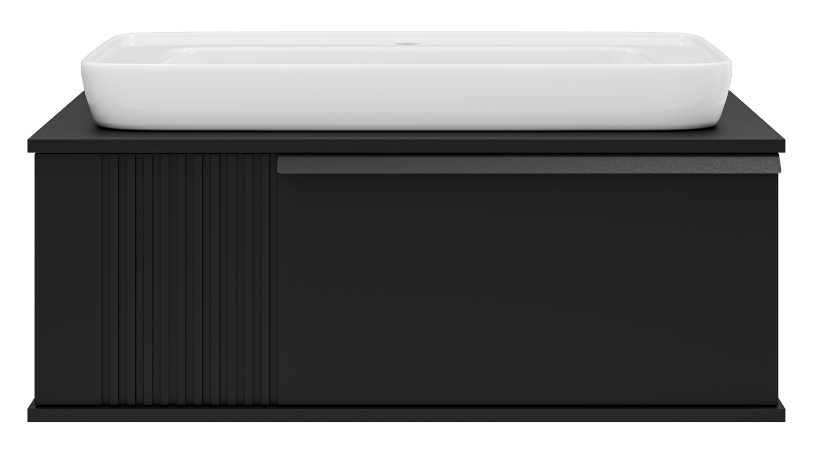 Тумба с раковиной Brevita Savoy 90 подвесная, черный