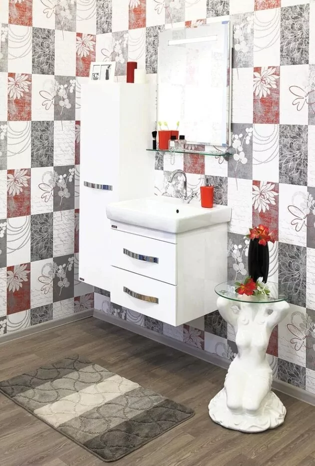 Пенал Sanflor Одри 40 L подвесной, белый