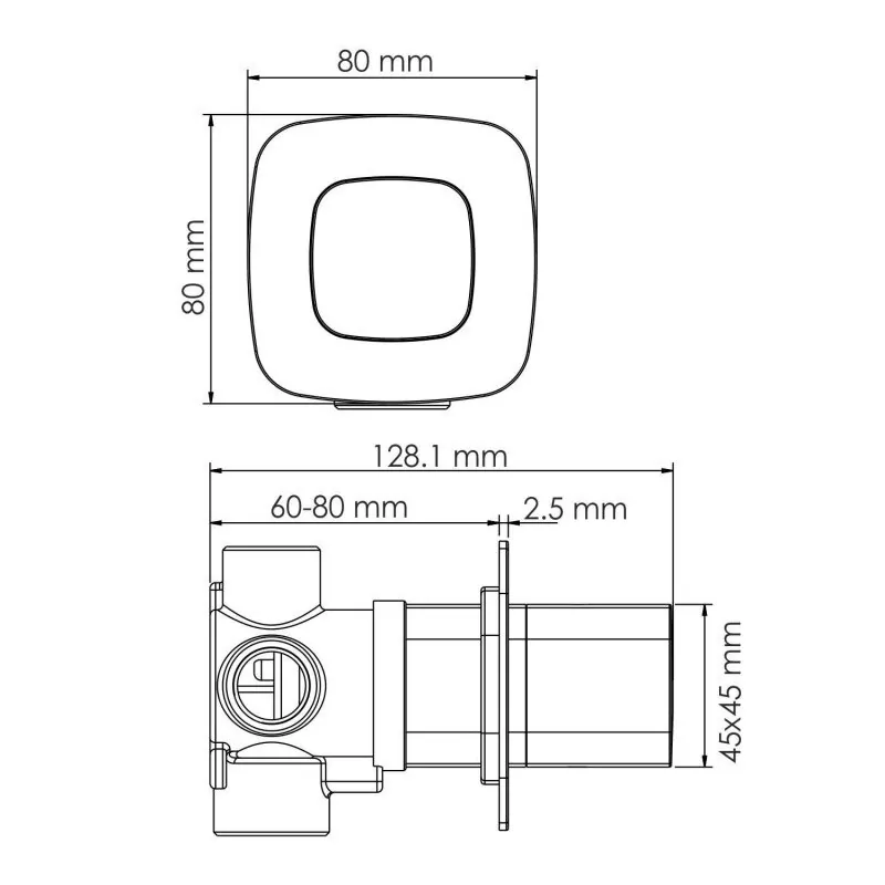 Переключатель WasserKraft A267 на 3 выхода, встраиваемый, белый Soft-touch
