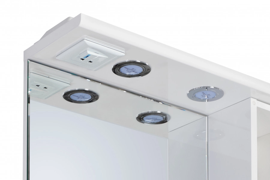 Зеркало со шкафчиком Aquaton Онда 55 R белый