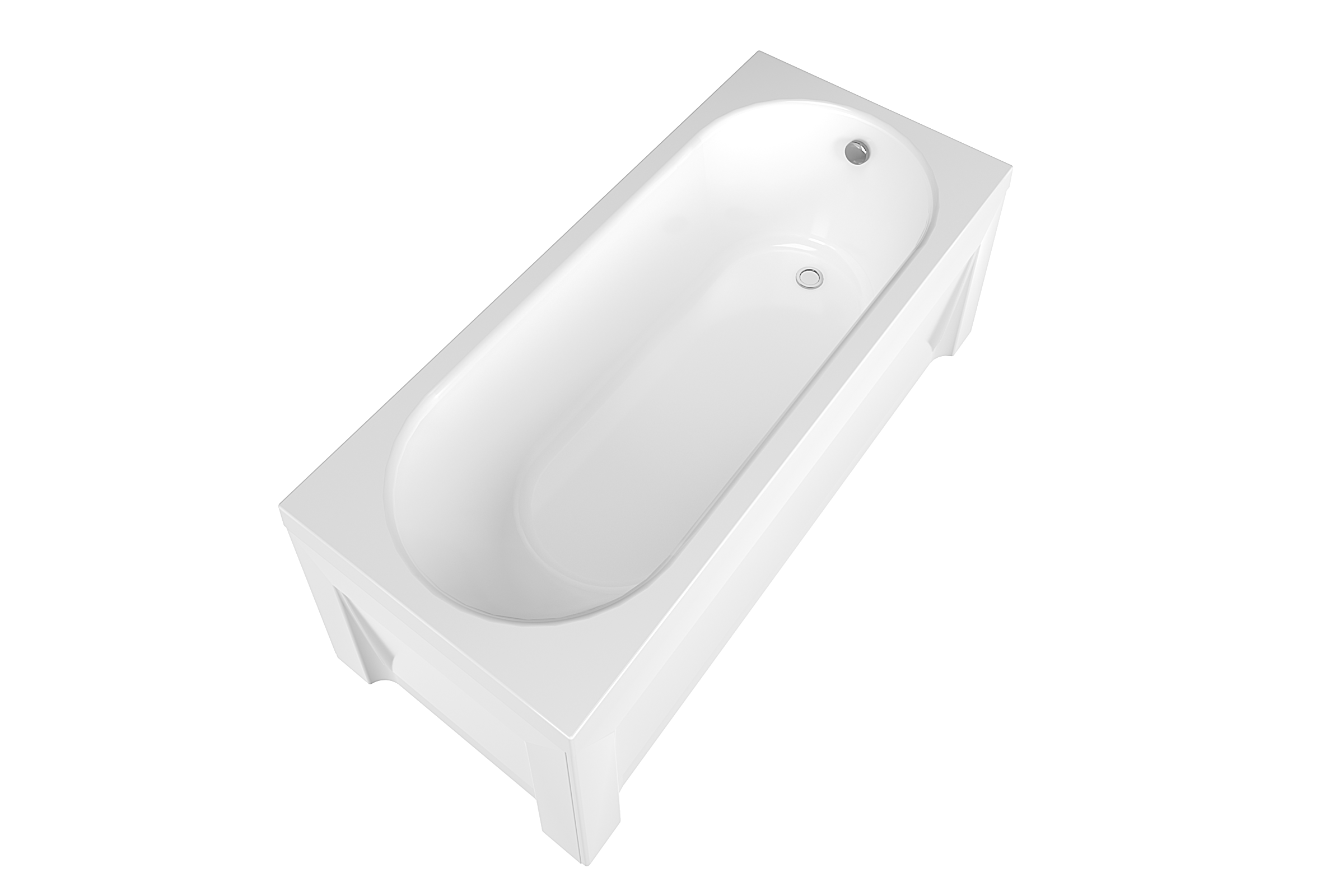 Комплект (3в1) Акриловая ванна TIMO ROHA1570 150*70*58+каркас+слив-перелив