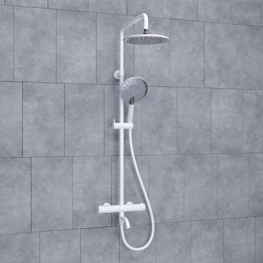 Душевая стойка WasserKraft A188.067.059.WM Thermo белый Soft-touch