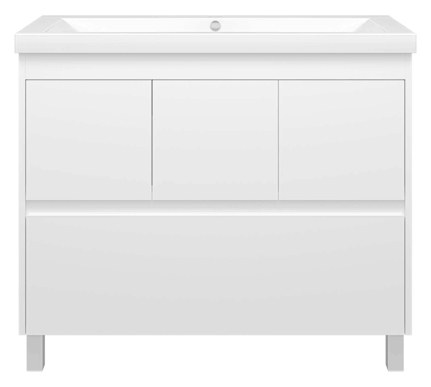 Тумба с раковиной Misty Алиса 100 белый