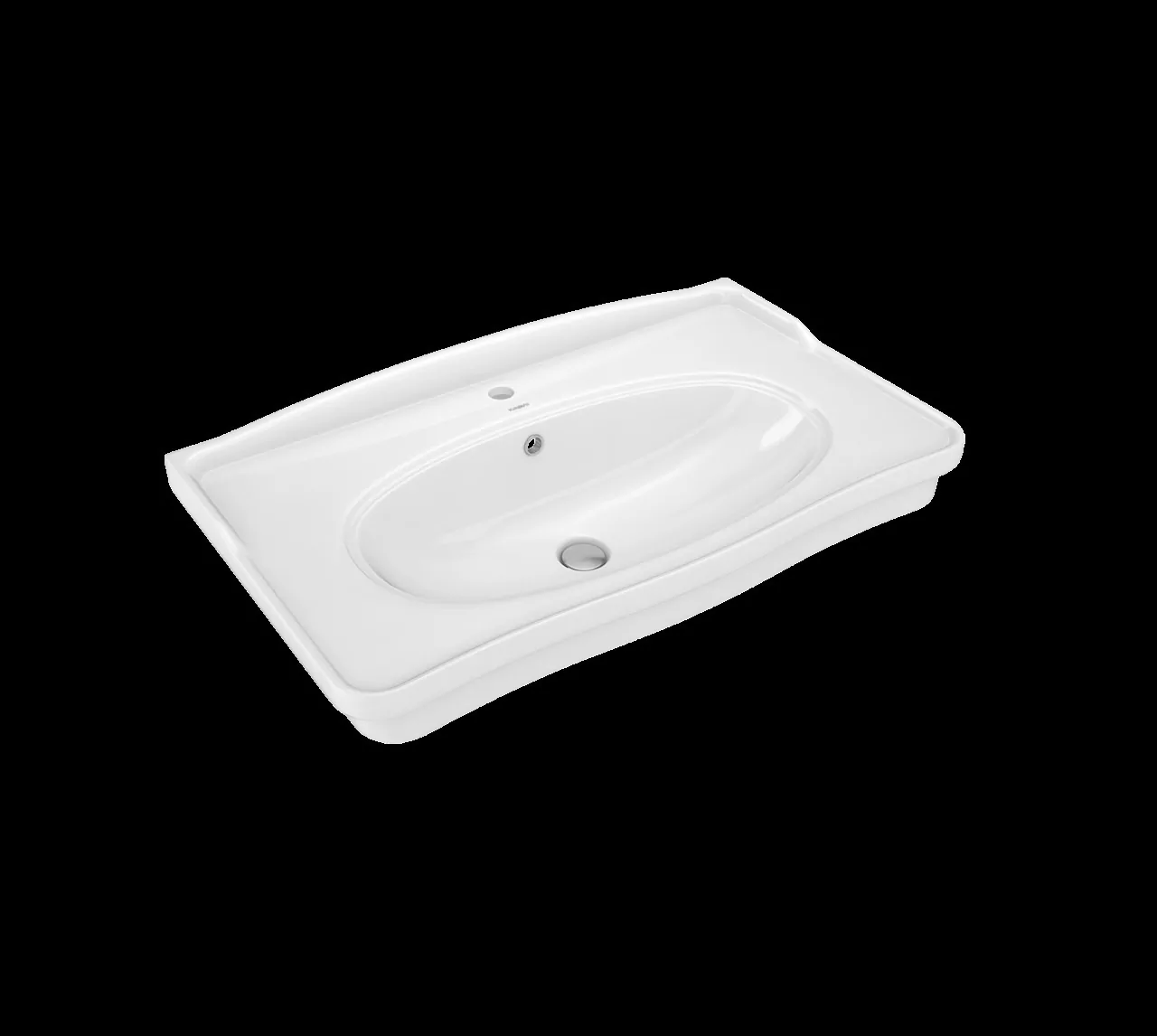 Тумба с раковиной ASB Woodline Модерн 85 напольная, антикварный орех