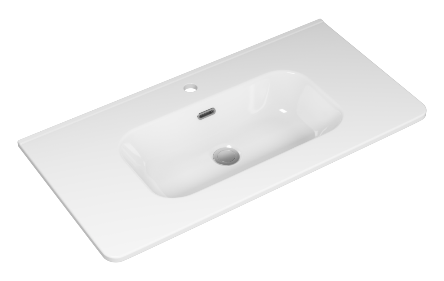 Тумба с раковиной Brevita Risacca Crema 90 напольная, серый