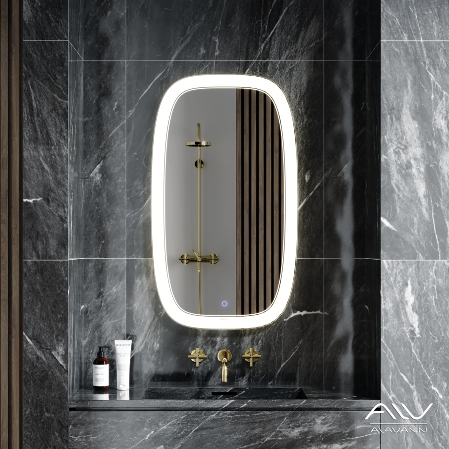 Зеркало Alavann Matrix 52 свет, сенсор, антизапотеватель