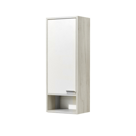 Шкаф навесной Aquaton Флай 35 L/R, белый, дуб крафт