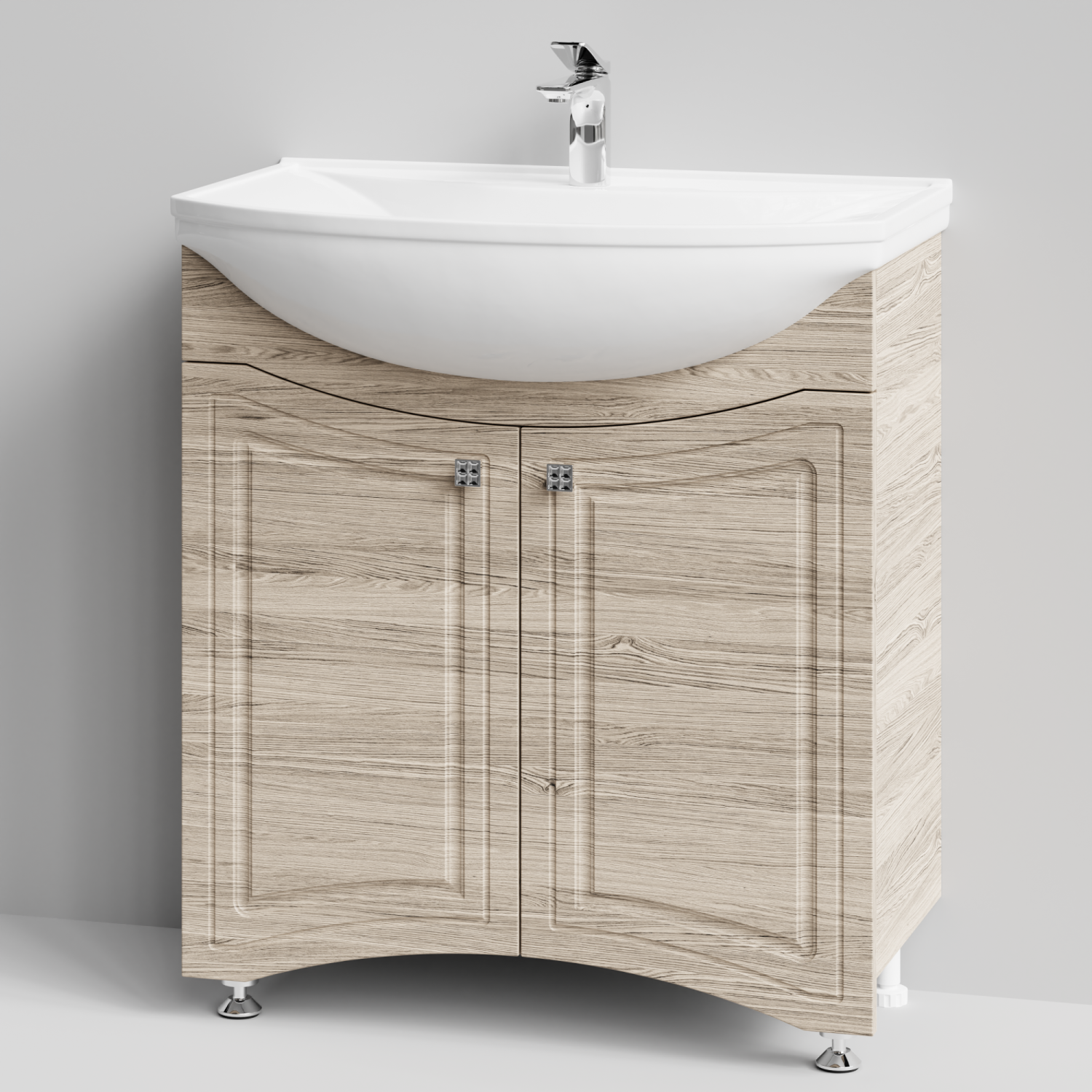 Тумба с раковиной Адам 75 напольная, Дуб Тортуга