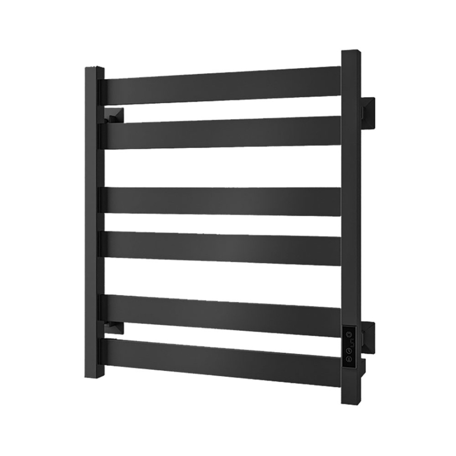 Полотенцесушитель электрический Veconi Piatto P6050B 500х600, черный