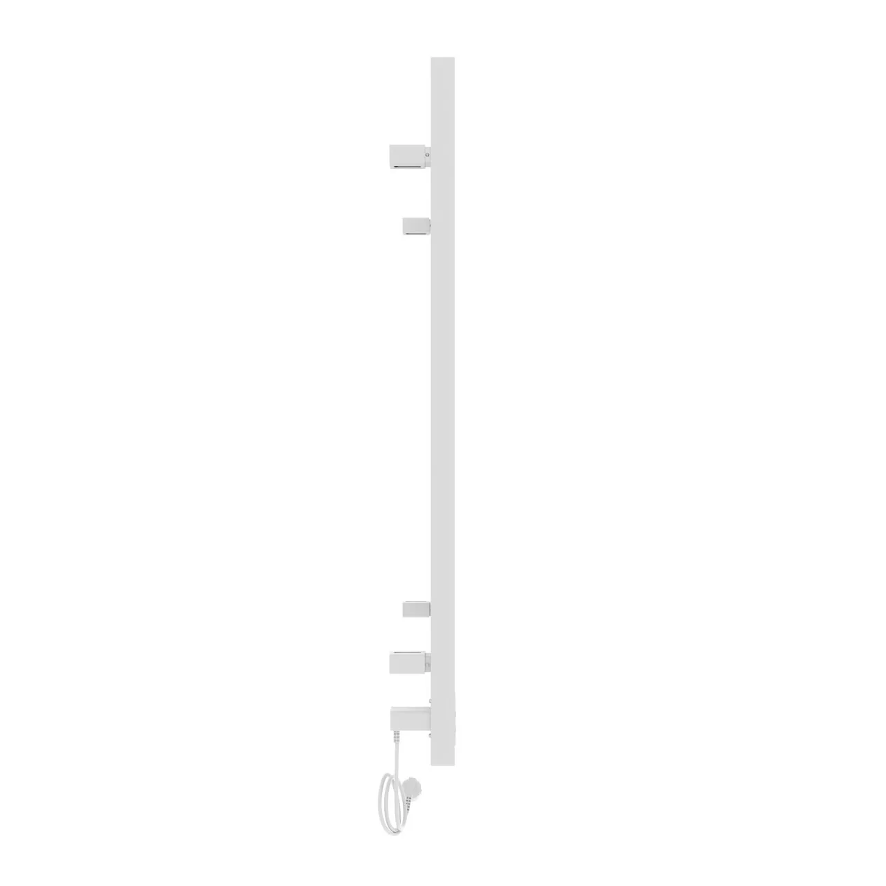 Полотенцесушитель электрический Laris Астор ЧК П12 350х900 с терморегулятором, левый, белый матовый