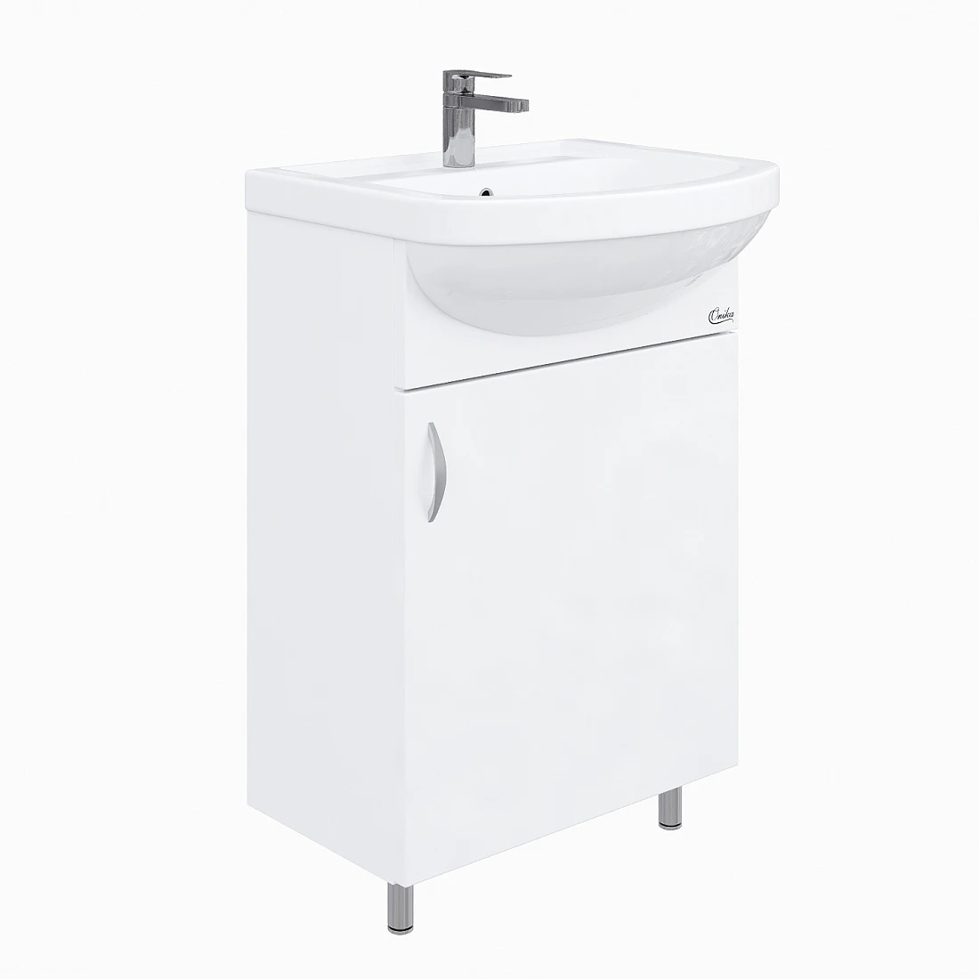 Мебель для ванной Onika Эко 52 комплект, напольный, белый (разборный)